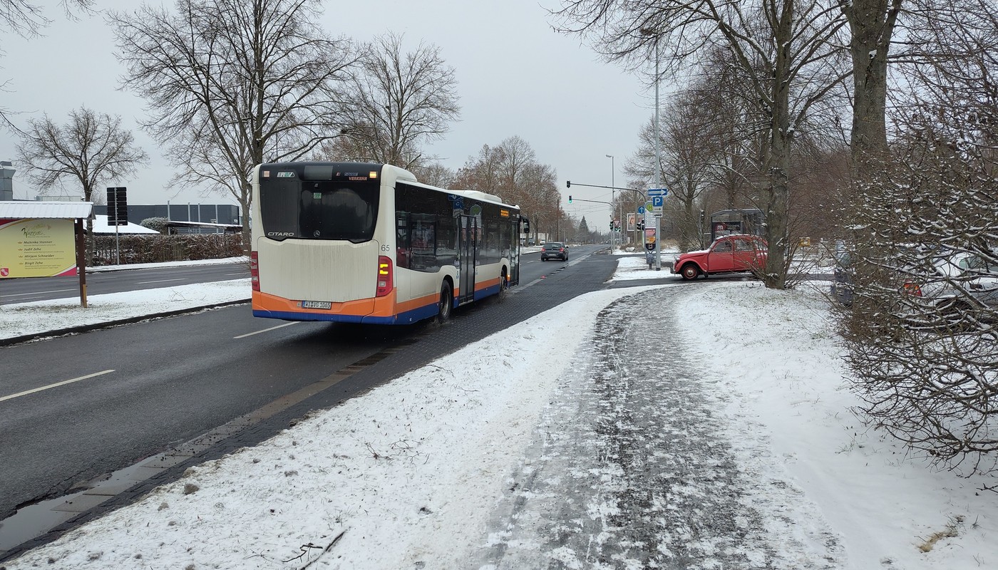 Busverkehr in Wiesbaden nach Wetterbesserung schrittweise wieder aufgenommen