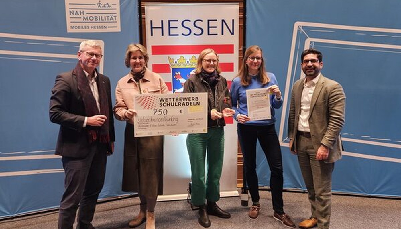 Wiesbadener Hermann-Ehlers-Schule belegt Rang zwei beim Schulradeln Hessen